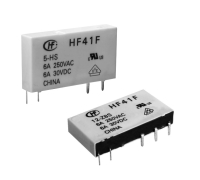 HF41F/24-Z Сверхминиатюрное силовое реле серия HF41F SPDT (одна контактная группа-два направления) катушка 24В вертикальный монтаж HONGFA pe388018 фото