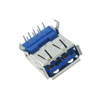 1932258-1 Разъем USB тип A, USB 3.0, розетка, 9 вывод(-ов), Монтаж в Сквозное Отверстие, Прямой Угол TE Connectivity pe333235 фото