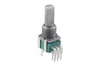 RK09L12D0A1T Potentiometer RK09L Series, Dual-unit, Vertical, Flat shift 20mm, 10K, логариф. хар-ка (15A), For vol. ALPS pe16307 фото