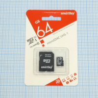Карта памяти MicroSDXC 64GB 10 класс SmartBuy pe388019 фото