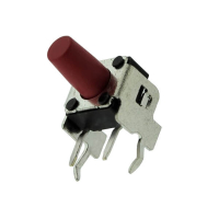 DTSA-63R-V Кнопка тактильная 6х6мм угловая h=3.3мм усилие нажатия 260гр 0.05A 12В монтаж в отверстие DPT pe389811 фото