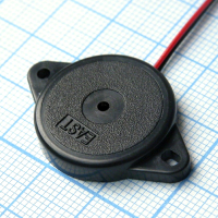TFM-19 Пьезоизлучатель 80db/12v/5mA d=34  4.0kHz гибкие выводы EAST pe30644 фото