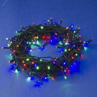 Гирлянда LED ULD-S2000-200/DGA MULTI IP20 20м 200 диодов разноцвет. свет провод зел. Uniel UL-00007307 Uniel pe819636 фото