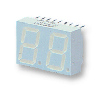HDSP-521G Индикатор светодиодный 7-сегментный 14.2мм 2-знаковый общий анод зеленый десятичная точка справа Broadcom pe200629 фото