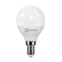 Лампа светодиодная LED-ШАР-VC 4Вт 230В Е14 4000К 360Лм 4690612030531 IN HOME pe595125 фото