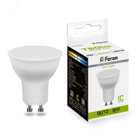 Лампа светодиодная LED 9вт 230в GU10 белый 25843 Feron pe801973 фото