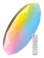 Светильник светодиодный PREMIUM DIAMOND-RGB 75Вт 230В 3000-6500К 6000лм IP40 502х83мм настенно-потолоч. управляемый с пультом ДУ с RGB подсветкой КОСМОС KSDiamRGB75W Космос pe818358 фото