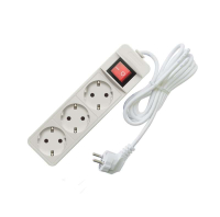 Удлинитель 3х3м с заземл. 10А IP20 2.2кВт ПВС с выкл. 481S-7303 Союз pe558006 фото