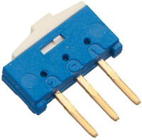 ESP1010 Переключатель движковый вертикальный (ON-ON) 0.2A 24VDC, 2000 циклов, монтаж в отверстие ECE pe322230 фото