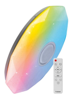 Светильник светодиодный PREMIUM DIAMOND-RGB 75Вт 230В 3000-6500К 6000лм IP40 502х83мм настенно-потолоч. управляемый с пультом ДУ с RGB подсветкой и BT колонкой КОСМОС KSDiamRGBmus75W Космос pe818359 фото
