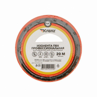 Изолента ПВХ профессиональная 0.18х19мм 20м красн. KR-09-2804 Kranz pe574135 фото