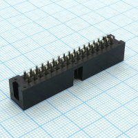 DS1013-34SSiB1-B-0 IDC разъем, вилка на плату прямая двухрядная 34pin(2x17)., шаг 2.54мм CONNFLY pe318135 фото