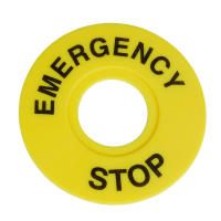 Бирка «Стоп» OptiSignal D22 A45-MH2260 круглая 60мм (EMERGENCY STOP) ZBY9320 (50шт) 332199 КЭАЗ pe714167 фото