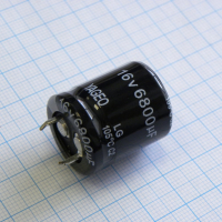 LG016M6800BPF-2225 С защёлкиваемыми выводами 16V  6800uF ±20%, стандартные, 2000часов, -40...+105°С YAGEO pe125623 фото