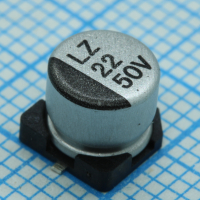 TS13C01A101MET000R Конденсатор алюминиевый электролитический для поверхностного монтажа 100мкФ ±20% 10В (6.3х5.4)мм 53мА 2000час 85°C лента на катушке SUNTAN pe523447 фото