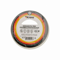 Изолента ПВХ профессиональная 0.18х19мм 20м бел. KR-09-2801 Kranz pe574136 фото