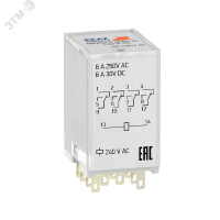 Реле промежуточное OptiRel G RP55-34-24D-6-CO-G/LD 281128 КЭАЗ pe848312 фото