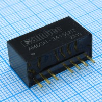 AM6GH-2415SNZ DC/DC, 6Вт, вход 9…36В, выход 15В/0.4А, изоляция 1600В DC, КПД 87%, максимальная емкостная нагрузка не более 220мкФ, вход On/Off, SIP8, 22x9.5x12мм, -40…105°C, пластик AIMTEC pe526265 фото