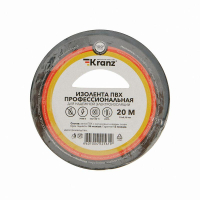 Изолента ПВХ профессиональная 0.18х19мм 20м черн. KR-09-2806 Kranz pe574137 фото