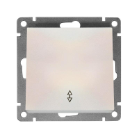 Переключатель проходной 1-кл. СП Афина 10А IP20 механизм жемчуг A0025-OBr UNIVersal pe658106 фото