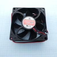Y-Y8025H12S Вентилятор 12В 80x25 3000 об/мин., 68,50м3/час, 37.6дБ, подшипник скольжения (аналог JF0825S1H) JIULONG pe359354 фото