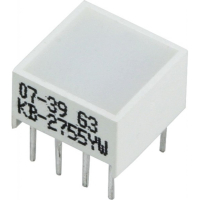 KB-2755YW Индикатор шкальный 1хLEDх8,89х8,89мм/желтый/590нм/12-50мкд/белый матовый Kingbright pe63418 фото