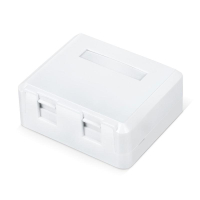 Корпус настенной розетки WR-MB-2 для установки 2-х вставок типа Keystone Jack бел. 505220 WRline pe654010 фото