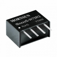 IB0512S-W75R3 Преобразователь DC/DC 0,75 Вт, вход 5 VDC, выход 12 VDC, 0,062 A, SIP на плату MORNSUN pe1015995 фото
