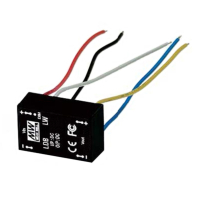 LDB-500LW DC/DC LED повышающий/понижающий, вход 9…30В, выход 2…32В/0.5А, КПД до 91%, вход On/Off/DIMM, 31.8x20.3x12.2мм, проводные выводы, -40…60°C, пластик Mean Well pe302779 фото