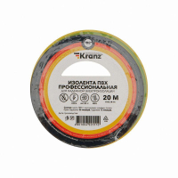 Изолента ПВХ профессиональная 0.18х19мм 20м желт./зел. KR-09-2807 Kranz pe574139 фото