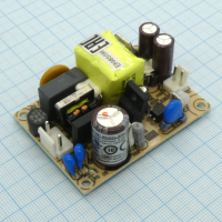 EPS-15-12 AC-DC, 15Вт, мощность без нагрузки <0.3Вт, вход 85…264V AC, 47…63Гц /120…370В DC, выход 12В/1.25A,  изоляция 3000В AC, на плате 63.5х45.7х24мм, вход/выход разъемы JST, -30…+70°С Mean Well pe196028 фото