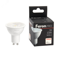 Лампа светодиодная LED 7вт 230в GU10 теплый с линзой 38 гр. Feron.PRO 38176 Feron pe801983 фото