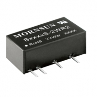 B0515S-2WR2 Преобразователь DC/DC 2 Вт, вход 5 VDC, выход 15 VDC, 0,133 A, SIP на плату MORNSUN pe1015743 фото
