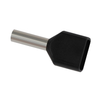 elcGLW-005794 005794 GLW НШВИ (2) 1.5-12, изол. PP, цвет ч-рный, двойной наконечник штыревой втулочный изолированный (100шт/упак) GLW pe1033151 фото
