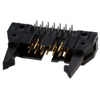 5499786-2 Разъем с боковыми креплениями  AMP-Latch-14 вилка на плату угловая 2.54мм  14 контактов TE Connectivity pe320703 фото