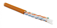 Кабель витая пара U/UTP кат.6 4х2х23AWG solid LSZH нг(А)-HF UUTP4-C6-S23-IN-LSZH-OR-305 оранж. (м) 47461 Hyperline pe659904 фото