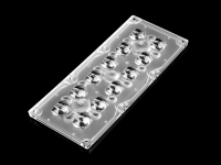 ALST173D12LEDT2WB-H Групповая прямоугольная линза 2x6 на 12 светодиодов 3030/3535/5050, эфф=93%, диаграмма T2 горизонтальная (with backlight), 173x71.4мм H:9,1мм, PMMA ASAHI OPTICS pe535744 фото