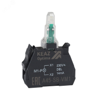 Световой-блок-OptiSignal-D22-A45-SB-VM4-красный-110-230 В AC/DC-с защитой от наводок ZBVM4 362251 КЭАЗ pe848320 фото
