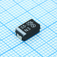 593D336X0025D2TE3 Конденсатор танталовый твердотельный SMD типоразмер D, 25 В, 33 мкФ ±20%, 125°C VISHAY pe473282 фото