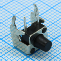 L-KLS7-TS6606-7.0-180 Кнопка тактильная 6х6мм угловая h=7мм усилие нажатия 180гр 0.05A 12В монтаж в отверстие KLS pe551874 фото
