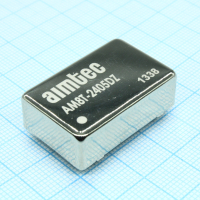 AM8T-2405DZ DC/DC, 8Вт, вход 18…36В, выход ±5В/±0.8А, изоляция 1500В DC, КПД 82%, максимальная емкостная нагрузка не более ±1000мкФ, DIP24, 31.75x20.32x10.16мм, -40…85°C, металл AIMTEC pe147396 фото