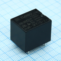 HJR-3FF-12VDC-S-Z Реле силовое катушка 12В 10А одна контактная группа на переключение 0.36Вт Tianbo pe451012 фото