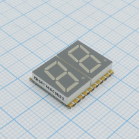 KCDC04-106 2-х разрядный сегментный индикатор smd 10,16мм/оранжевый/601нм/12-41.2мкд/ОК Kingbright pe325830 фото
