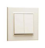 Выключатель 2-кл. СП Karea 10А IP20 крем. 56010003 Makel pe658119 фото