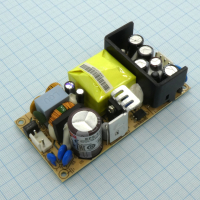 EPS-65-12 AC-DC, 65Вт, вход 85…264V AC, 47…63Гц /120…370В DC, выход 12В/5.42A, рег. вых 10.8…13.5В, изоляция 3000В AC, открытая плата 101.6х50.8х29мм, -30…+70°С Mean Well pe196039 фото