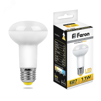 Лампа светодиодная LED зеркальная 11вт Е27 R63 теплый 25510 Feron pe801992 фото