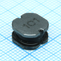 SRN1060-101M Катушка индуктивности силовая проволочная полуэкранированная 100мкГн ±20% 100кГц 13Q-Фактор феррит 1.7A 210мОм по постоянному току лента на катушке BOURNS pe347592 фото