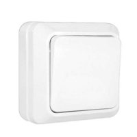 Выключатель 1-кл. ОП Олимп 10А IP20 бел. О0021 UNIVersal pe555208 фото