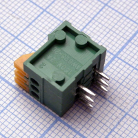 DG141R-2.54-03P-14-00A(H) Нажимной безвинтовой клеммный блок 3 контакта. Зажим типа торцевой контакт. Серия DG141R-2.54 Degson pe102600 фото