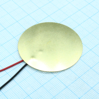 FML-41T-1.0A1-100 Пьезо-элемент 1.0kHz  Cсоб=66nf  D=41.0  t=0.25 длина выводов 100мм EAST pe60616 фото